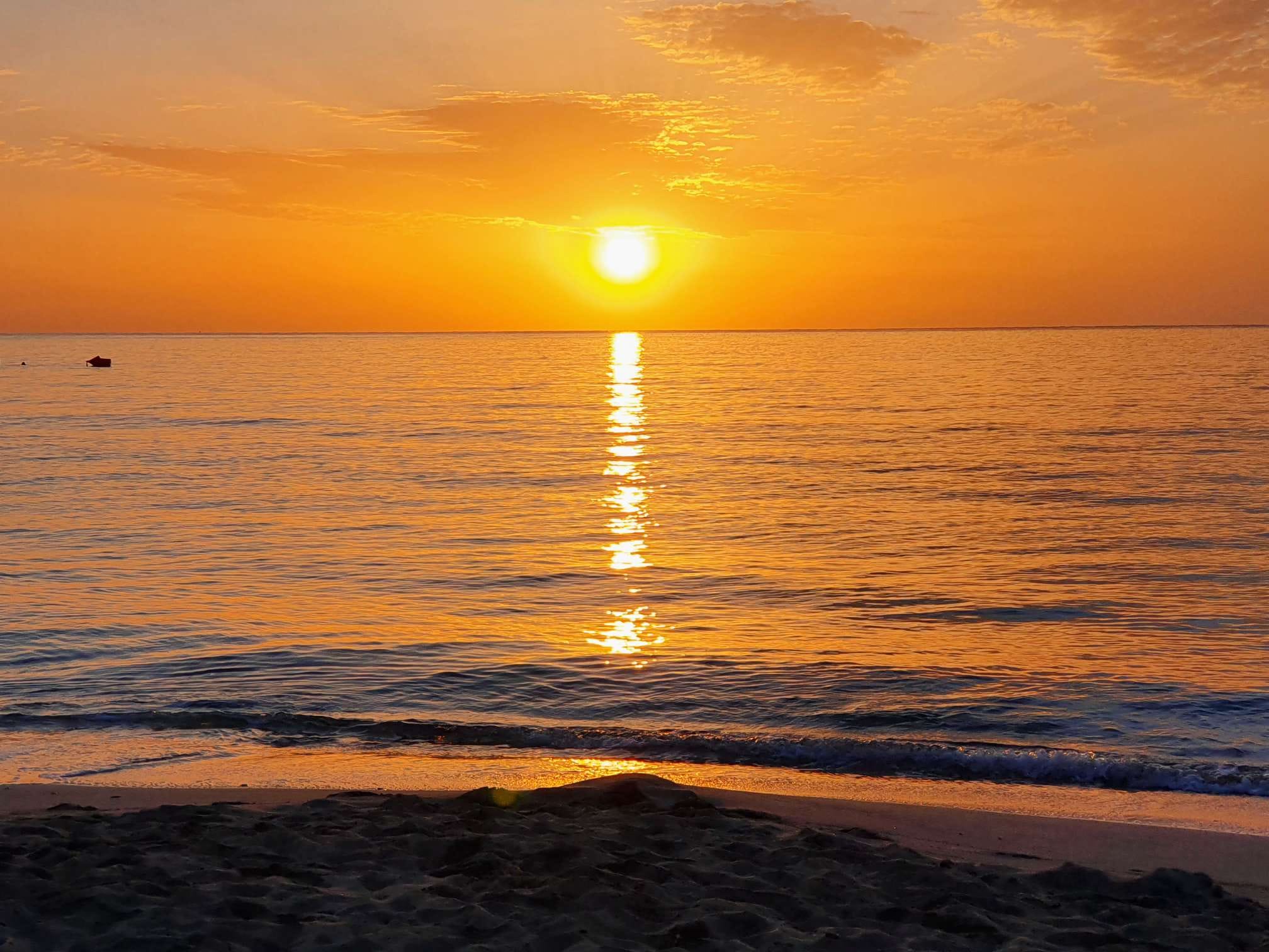 Sonnenuntergang unterwegs