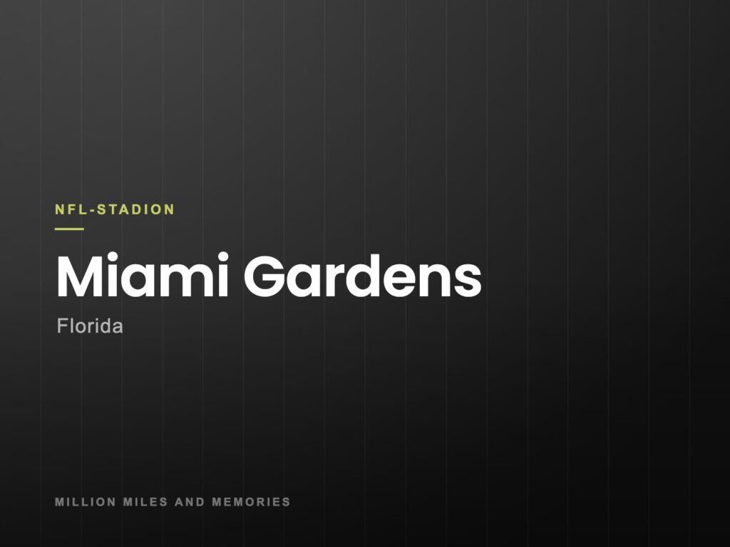 Grafik: NFL-Stadion Miami Gardens, Florida