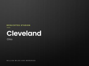 Grafik: Besuchtes Stadion Cleveland, Ohio