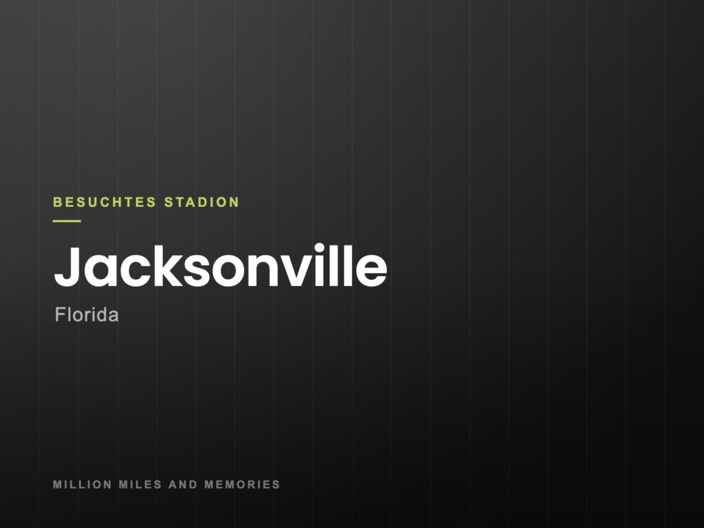 Grafik: Besuchtes Stadion Jacksonville, Florida