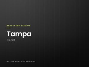 Grafik: Besuchtes Stadion Tampa, Florida