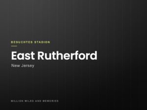 Grafik: Besuchtes Stadion East Rutherford, New Jersey